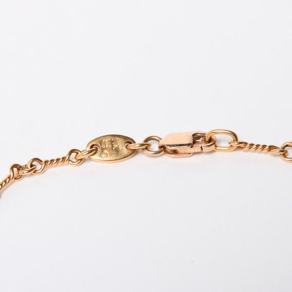 極美品 CHROME HEARTS クロムハーツ セーフティピン ネックレス 重量約13.50g ダイヤモンド K22ゴールド 22k 03 CH刻印 中古 4a007262