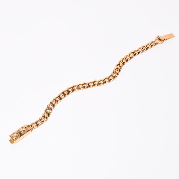 CHROME HEARTS クロムハーツ MINI ID 2CHX 2Pダイヤモンド 22K ゴールドブレスレット 22k2000刻印 重量約49.03g 美品 中古 4a007264