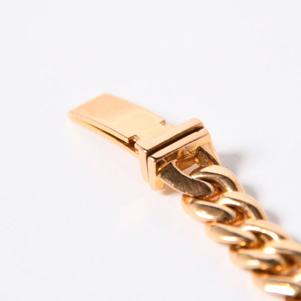 CHROME HEARTS クロムハーツ MINI ID 2CHX 2Pダイヤモンド 22K ゴールドブレスレット 22k2000刻印 重量約49.03g 美品 中古 4a007264