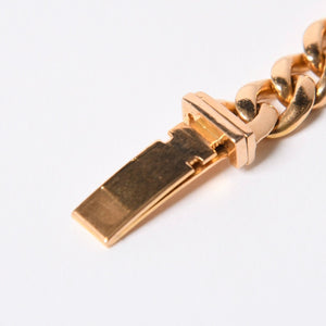 CHROME HEARTS クロムハーツ MINI ID 2CHX 2Pダイヤモンド 22K ゴールドブレスレット 22k2000刻印 重量約49.03g 美品 中古 4a007264