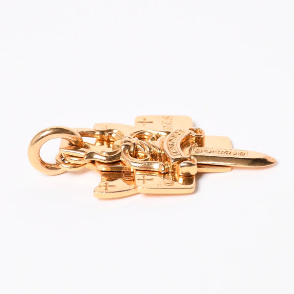 CHROME HEARTS クロムハーツ 22K 3 TRINKETS 22K 3トリンケッツ チャーム ペンダントトップ 重量約33.75g 美品 中古 4a007273