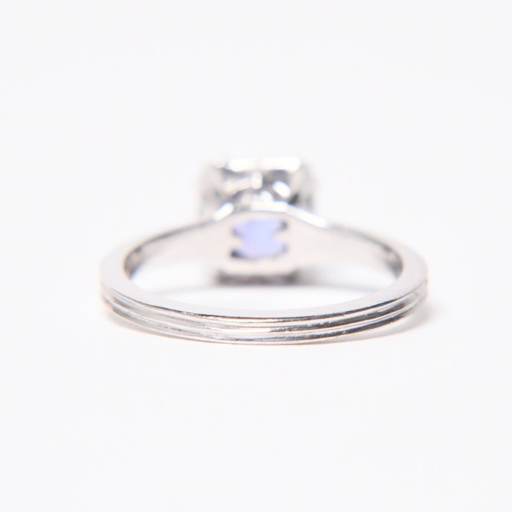 Very Good Condition CHROME HEARTS Ring CH Plus Genuine Diamond Cocktail Ring 18kWG White Gold Weight Approx. 3.3g Size 9 Used 4a007291