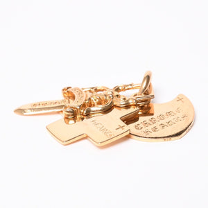 CHROME HEARTS クロムハーツ 22K 3 TRINKETS 22K 3トリンケッツ チャーム ペンダントトップ 重量約33.75g 美品 中古 4a007273