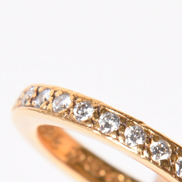 極美品 CHROME HEARTS クロムハーツ 22K TFL RING TFLリング 重量約6.52g サイズ8.5号 パヴェダイヤ 中古 4a007327