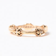 CHROME HEARTS クロムハーツ 指輪 リング 22K PLUS&BONE プラス&ボーン CHプラス ダイヤモンド ゴールド 重量約7.01g サイズ14号 美品 中古 4a007271