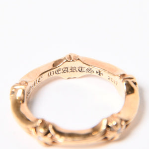 CHROME HEARTS クロムハーツ 指輪 リング 22K PLUS&BONE プラス&ボーン CHプラス ダイヤモンド ゴールド 重量約7.01g サイズ14号 美品 中古 4a007271