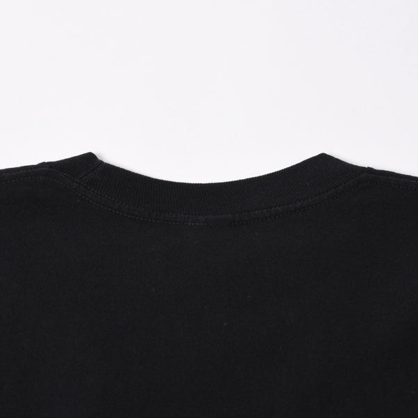 極美品 CHROME HEARTS クロムハーツ 長袖Tシャツ サイズM フローラルクロス ホースシュー ラスベガス限定 ブラック 中古 4a007293