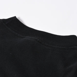 極美品 CHROME HEARTS クロムハーツ オールド 長袖Tシャツ サイズM フローラルクロス ホースシュー ニューヨーク限定 ブラック 中古 4a007292