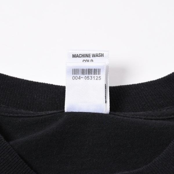 極美品 CHROME HEARTS クロムハーツ 長袖Tシャツ サイズM フローラルクロス ホースシュー ラスベガス限定 ブラック 中古 4a007293