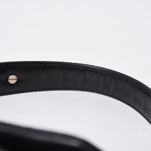 極美品 CHANEL シャネル マトラッセ25 Wチェーンワンショルダーバッグ A90211 19番台 ココマーク ラムスキン パンチングレザー 中古 4a007185