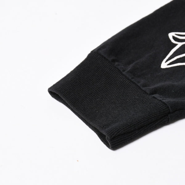 極美品 CHROME HEARTS クロムハーツ オールド 長袖Tシャツ サイズM フローラルクロス ホースシュー ニューヨーク限定 ブラック 中古 4a007292