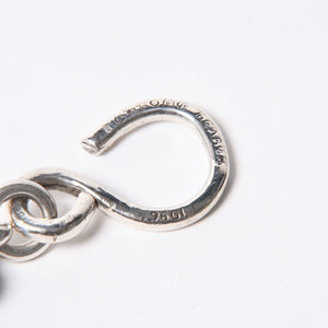 極美品 CHROME HEARTS クロムハーツ 1クリップ ショート #2クロウボール ウォレットチェーン 13リンク 重量約169.14g シルバー925 中古 4a007527