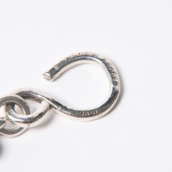 極美品 CHROME HEARTS クロムハーツ 1クリップ ショート #2クロウボール ウォレットチェーン 13リンク 重量約169.14g シルバー925 中古 4a007527