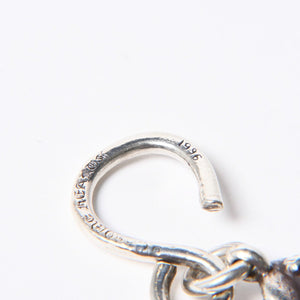 極美品 CHROME HEARTS クロムハーツ 1クリップ ショート #2クロウボール ウォレットチェーン 13リンク 重量約169.14g シルバー925 中古 4a007527