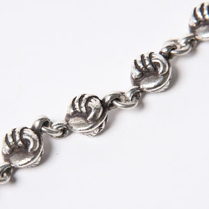 極美品 CHROME HEARTS クロムハーツ 1クリップ ショート #2クロウボール ウォレットチェーン 13リンク 重量約169.14g シルバー925 中古 4a007527