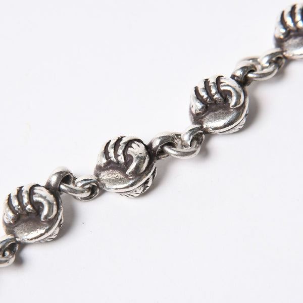 極美品 CHROME HEARTS クロムハーツ 1クリップ ショート #2クロウボール ウォレットチェーン 13リンク 重量約169.14g シルバー925 中古 4a007527