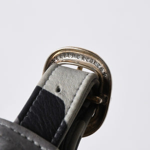 極美品 CHROME HEARTS クロムハーツ レザートラッカーキャップ ONE SIZE 51-61 カモフラージュ スターレザーパッチ スター装飾 中古 4a007503