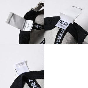 極美品 CHROME HEARTS クロムハーツ レザートラッカーキャップ ONE SIZE 51-61 カモフラージュ スターレザーパッチ スター装飾 中古 4a007503