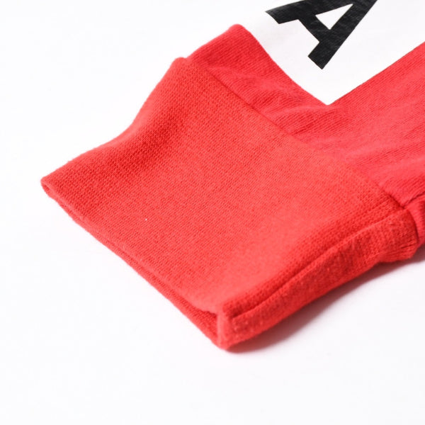HOOD BY AIR フッドバイエアー HBA 長袖Tシャツ ボックスロゴ コットン レッド ホワイト ブラック サイズL 美品 中古 4a007302