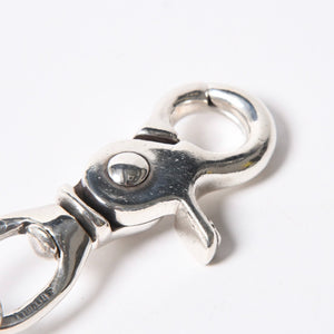 極美品 CHROME HEARTS クロムハーツ 1クリップ ショート #2クロウボール ウォレットチェーン 13リンク 重量約169.14g シルバー925 中古 4a007527