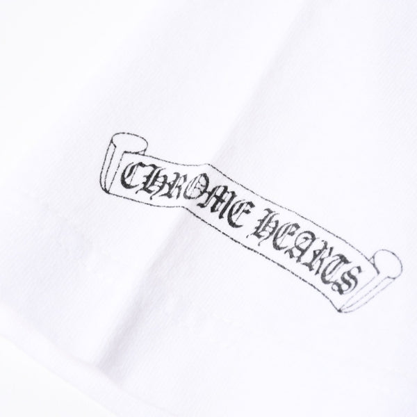 CHROME HEARTS クロムハーツ 半袖Tシャツ サイズS BSフレア ヴァインダガー ホースシュー ホワイト 美品 中古 4a007317