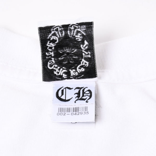 CHROME HEARTS クロムハーツ 半袖Tシャツ サイズS BSフレア ヴァインダガー ホースシュー ホワイト 美品 中古 4a007317