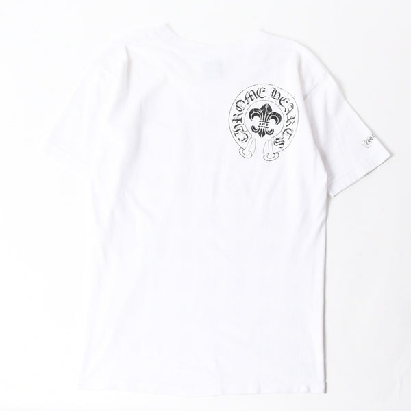 CHROME HEARTS クロムハーツ 半袖Tシャツ サイズS BSフレア ヴァインダガー ホースシュー ホワイト 美品 中古 4a007317