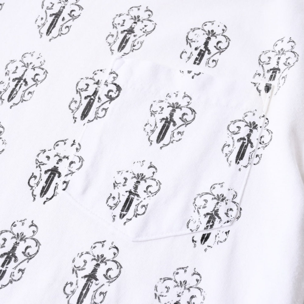 CHROME HEARTS クロムハーツ 半袖Tシャツ サイズS BSフレア ヴァインダガー ホースシュー ホワイト 美品 中古 4a007317