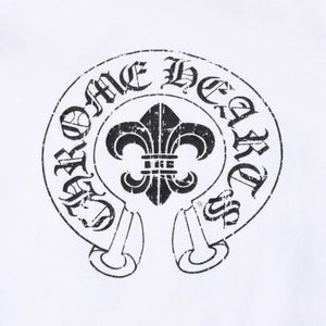 CHROME HEARTS クロムハーツ 半袖Tシャツ サイズS BSフレア ヴァインダガー ホースシュー ホワイト 美品 中古 4a007317