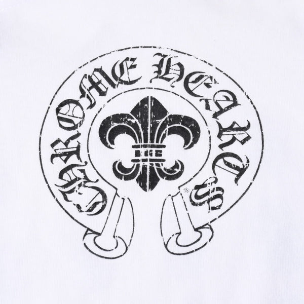 CHROME HEARTS クロムハーツ 半袖Tシャツ サイズS BSフレア ヴァインダガー ホースシュー ホワイト 美品 中古 4a007317