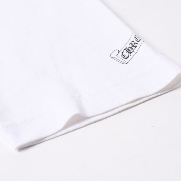 CHROME HEARTS クロムハーツ 半袖Tシャツ サイズS BSフレア ヴァインダガー ホースシュー ホワイト 美品 中古 4a007317
