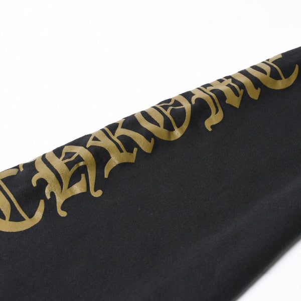 新品同様品 CHROME HEARTS クロムハーツ ジップアップ フーディー パーカー サイズL バーティカルロゴ ダガージップ ブラック 中古 4a007577