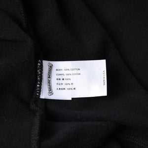 新品同様品 CHROME HEARTS クロムハーツ ジップアップ フーディー パーカー サイズL バーティカルロゴ ダガージップ ブラック 中古 4a007577