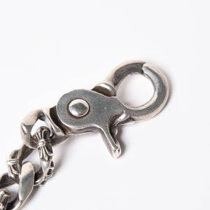 極美品 CHROME HEARTS オールド ファンシーリンク クリップ チョーカー ネックレス メンズ シルバーSV925 重量約195.7g 中古 4a007324