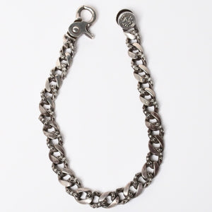 極美品 CHROME HEARTS オールド ファンシーリンク クリップ チョーカー ネックレス メンズ シルバーSV925 重量約195.7g 中古 4a007324