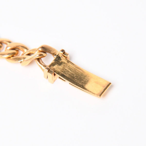 CHROME HEARTS クロムハーツ MINI ID 2CHX 2Pダイヤモンド 22K ゴールドブレスレット 22k2000刻印 重量約42.85g 美品 中古 4a007263