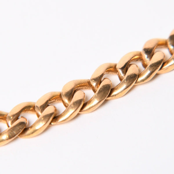 CHROME HEARTS クロムハーツ MINI ID 2CHX 2Pダイヤモンド 22K ゴールドブレスレット 22k2000刻印 重量約42.85g 美品 中古 4a007263