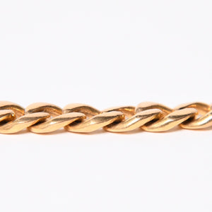 CHROME HEARTS クロムハーツ MINI ID 2CHX 2Pダイヤモンド 22K ゴールドブレスレット 22k2000刻印 重量約42.85g 美品 中古 4a007263