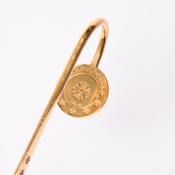 極美品 CHROME HEARTS クロムハーツ BOOK MARKER ANGEL MEDAL ブックマーク エンジェルメダル ダイヤモンド 約28.03g 22k ゴールド 中古 4a007285