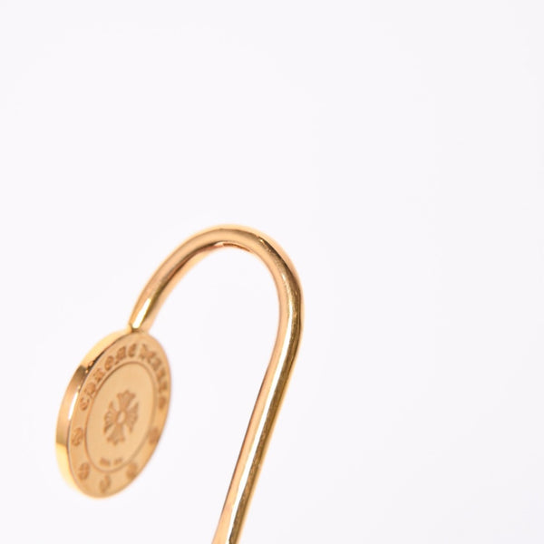 極美品 CHROME HEARTS クロムハーツ BOOK MARKER ANGEL MEDAL ブックマーク エンジェルメダル ダイヤモンド 約28.03g 22k ゴールド 中古 4a007285