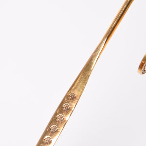 極美品 CHROME HEARTS クロムハーツ BOOK MARKER ANGEL MEDAL ブックマーク エンジェルメダル ダイヤモンド 約28.03g 22k ゴールド 中古 4a007285