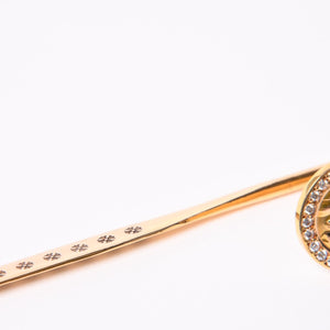 極美品 CHROME HEARTS クロムハーツ BOOK MARKER ANGEL MEDAL ブックマーク エンジェルメダル ダイヤモンド 約28.03g 22k ゴールド 中古 4a007285