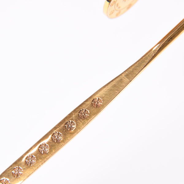 極美品 CHROME HEARTS クロムハーツ BOOK MARKER ANGEL MEDAL ブックマーク エンジェルメダル ダイヤモンド 約28.03g 22k ゴールド 中古 4a007285