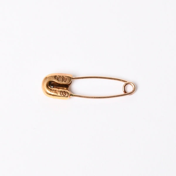 極美品 CHROME HEARTS クロムハーツ 22K パヴェダイヤ スモール セーフティピン 重量約3,5g 22KYG 22K 中古 4a007288
