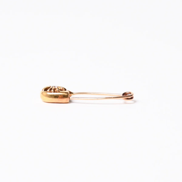極美品 CHROME HEARTS クロムハーツ 22K パヴェダイヤ スモール セーフティピン 重量約3,5g 22KYG 22K 中古 4a007288