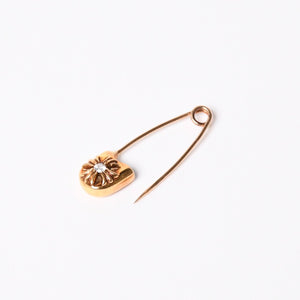 極美品 CHROME HEARTS クロムハーツ 22K パヴェダイヤ スモール セーフティピン 重量約3,5g 22KYG 22K 中古 4a007288