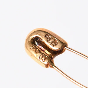 極美品 CHROME HEARTS クロムハーツ 22K パヴェダイヤ スモール セーフティピン 重量約3,5g 22KYG 22K 中古 4a007288