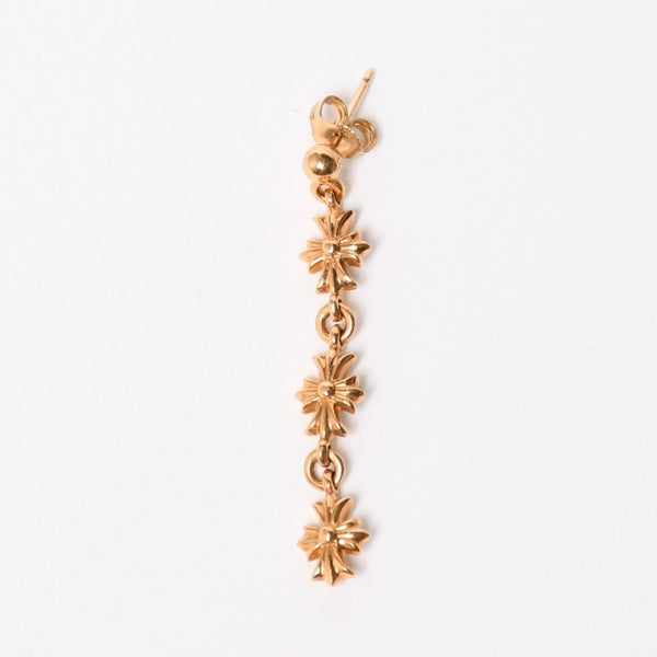 極美品 CHROME HEARTS クロムハーツ 22K タイニーE CHプラス 3ドロップピアス ダイヤモンド 重量約4.43g 中古 4a007332