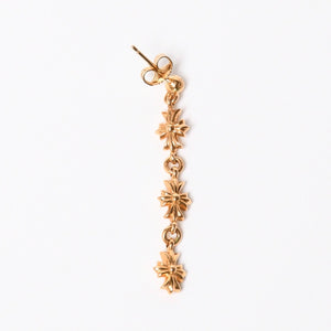 極美品 CHROME HEARTS クロムハーツ 22K タイニーE CHプラス 3ドロップピアス ダイヤモンド 重量約4.43g 中古 4a007332