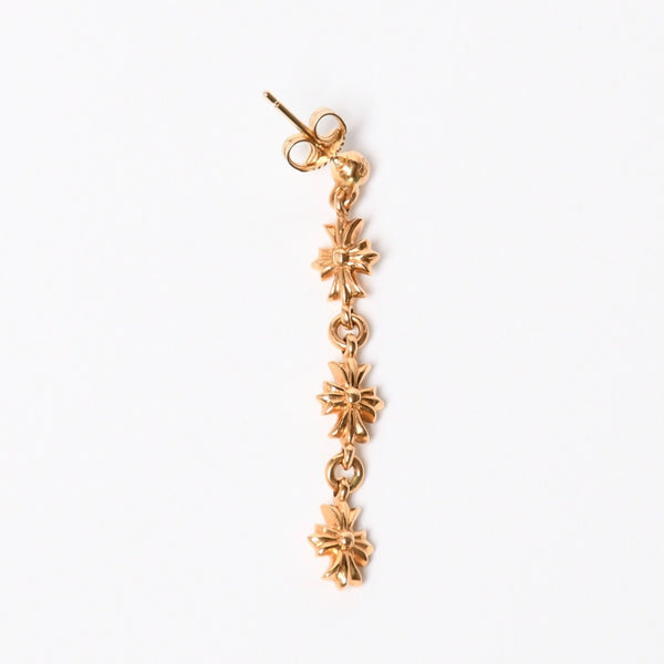 極美品 CHROME HEARTS クロムハーツ 22K タイニーE CHプラス 3ドロップピアス ダイヤモンド 重量約4.43g 中古 4a007332